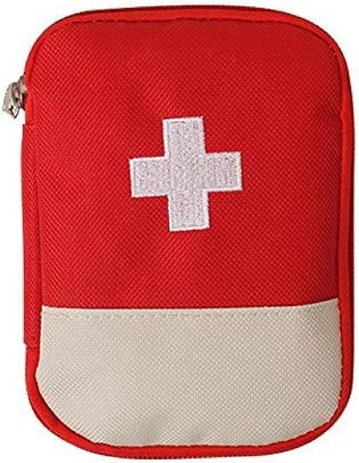 VUNEXO Mini First Aid Kit Travel Pouch Medicine Storage Bag | Outdoor Medical Bag Emergency Survival First Aid Kit (Multic...