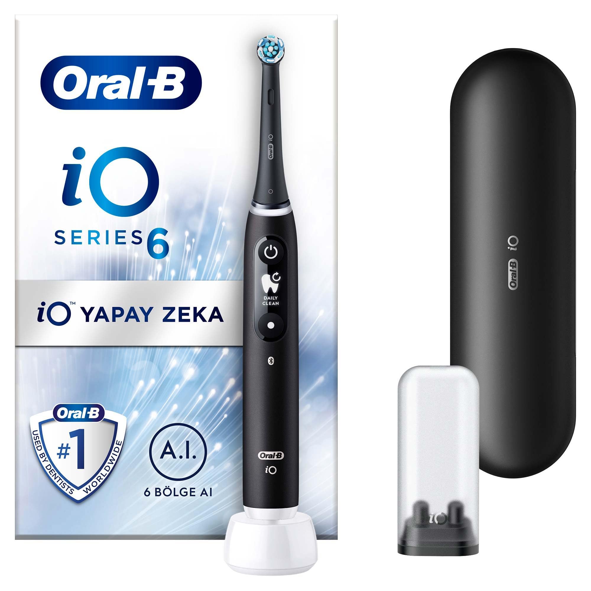 【ほぼ未使用】Oral-B iO Series 6s ブラックラバーモデル Oral-B iO - 6 Şarjlı Diş Fırçası, Siyah : Amazon.com.tr: Sağlık ve