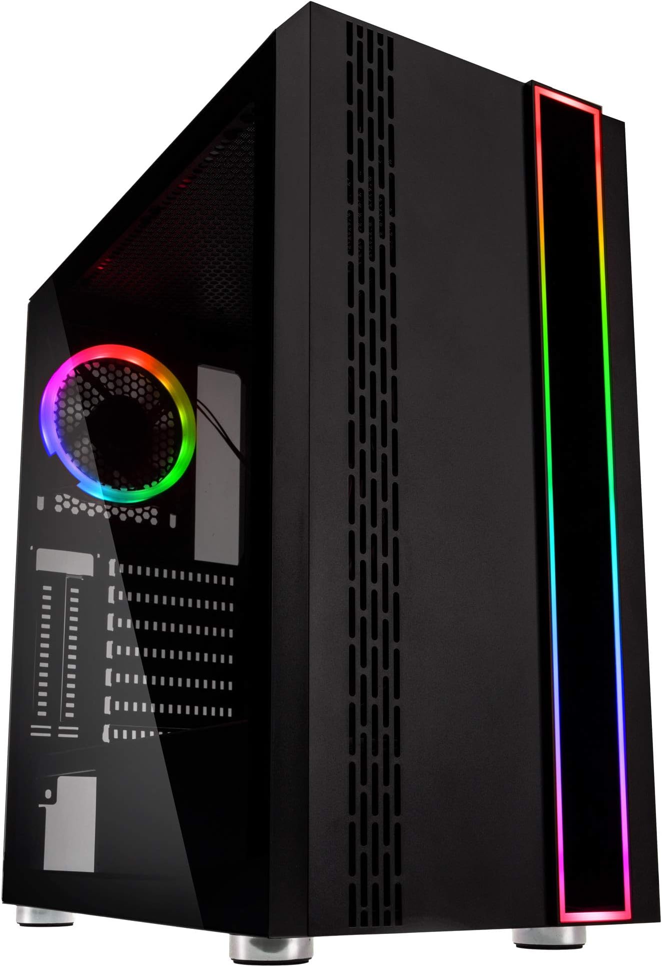 Kolink Outline RGB Medium Tower Case with Glass Panel (Black)