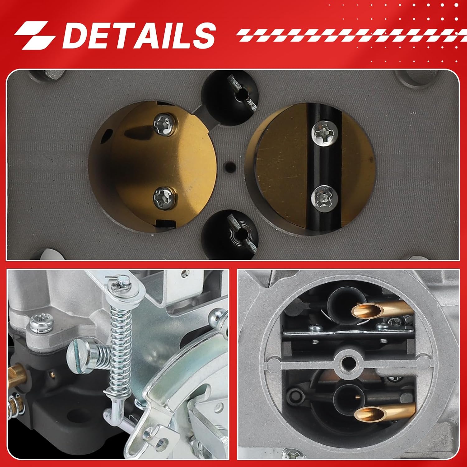 21100-24034 2 Barrel Carburetor for 1974-1981 TOYOTA Corolla 3K 4K,Starlet,Trueno/1986-1988 Suzuki Samurai 2bbl Carb Replaces# 21100-24035, Manual Choke (21100-24034)