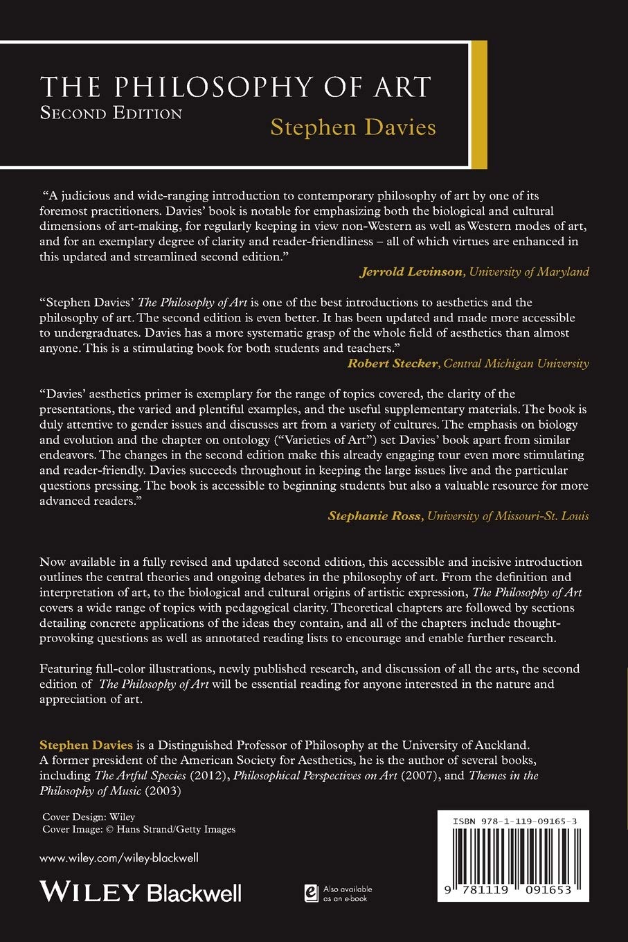 The Philosophy of Art (Foundations of the Philosophy of the Arts)
