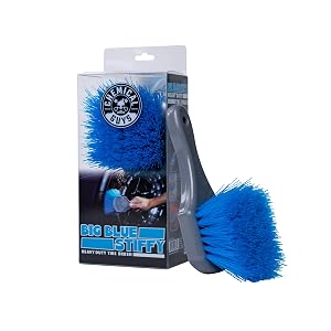 Chemical Guys ACCG05 Big Blue Stiffy Heavy Duty Tire Upholstery Cleaning Brush Safe for Cars Trucks SUVs RVs