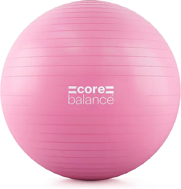 Core Balance Anti-Burst Exercise Ball for Yoga, Fitness & Core Training