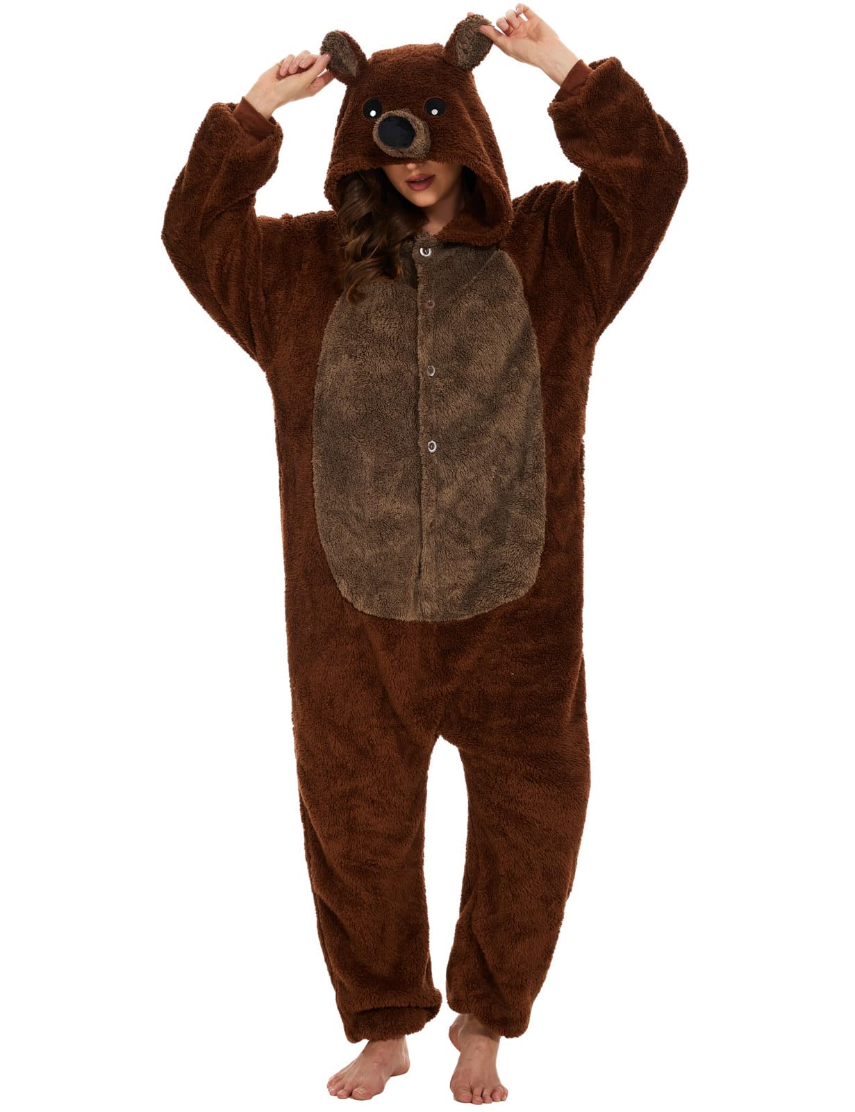 lath.pin Animal Onesie Pajamas for Adults Unisex One Piece Halloween Cosplay Costume Sleepwear for Women and Men-picture-16