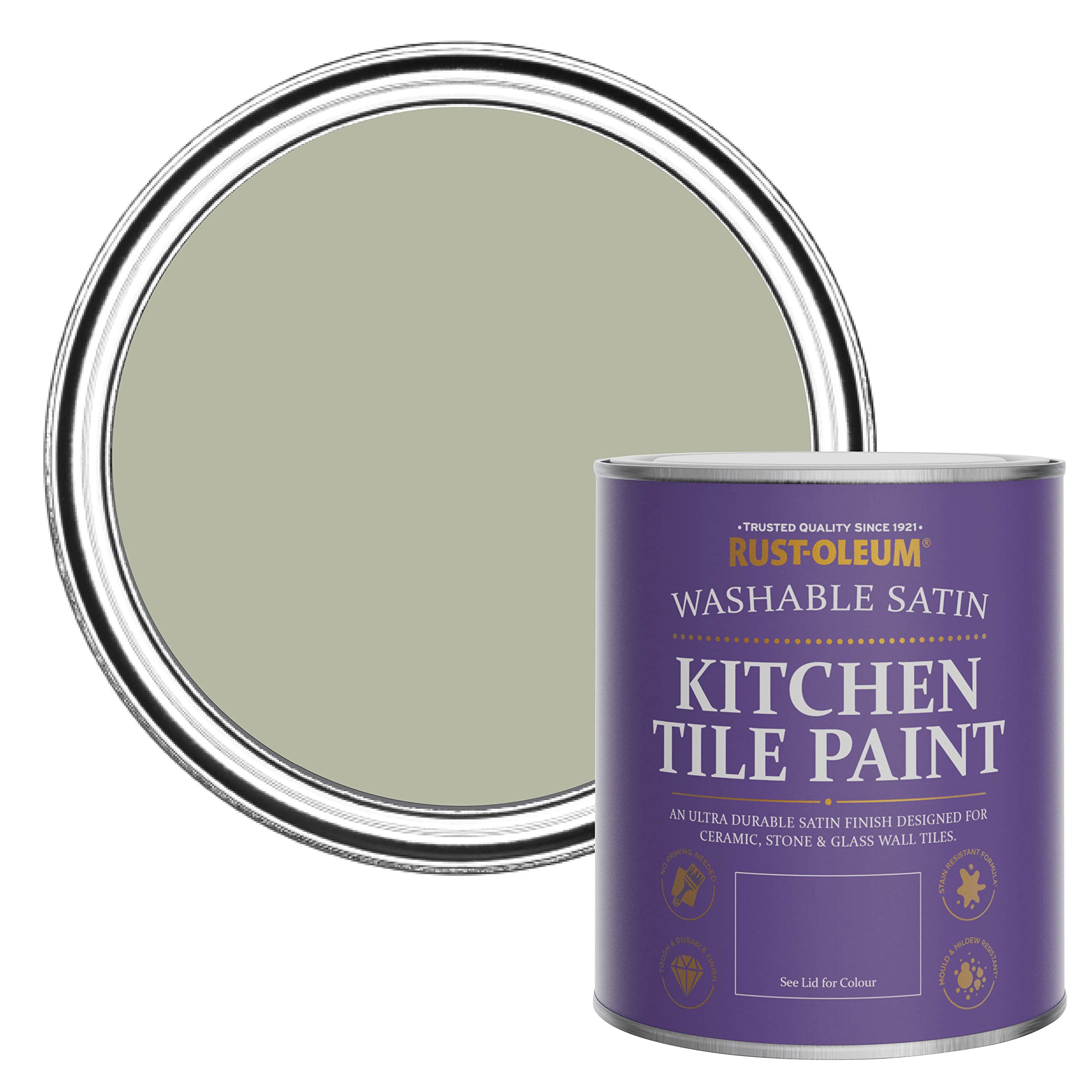 Rust-Oleum Kitchen Tile Paint Satin Finish - Tanglewood 750ml - Tanglewood