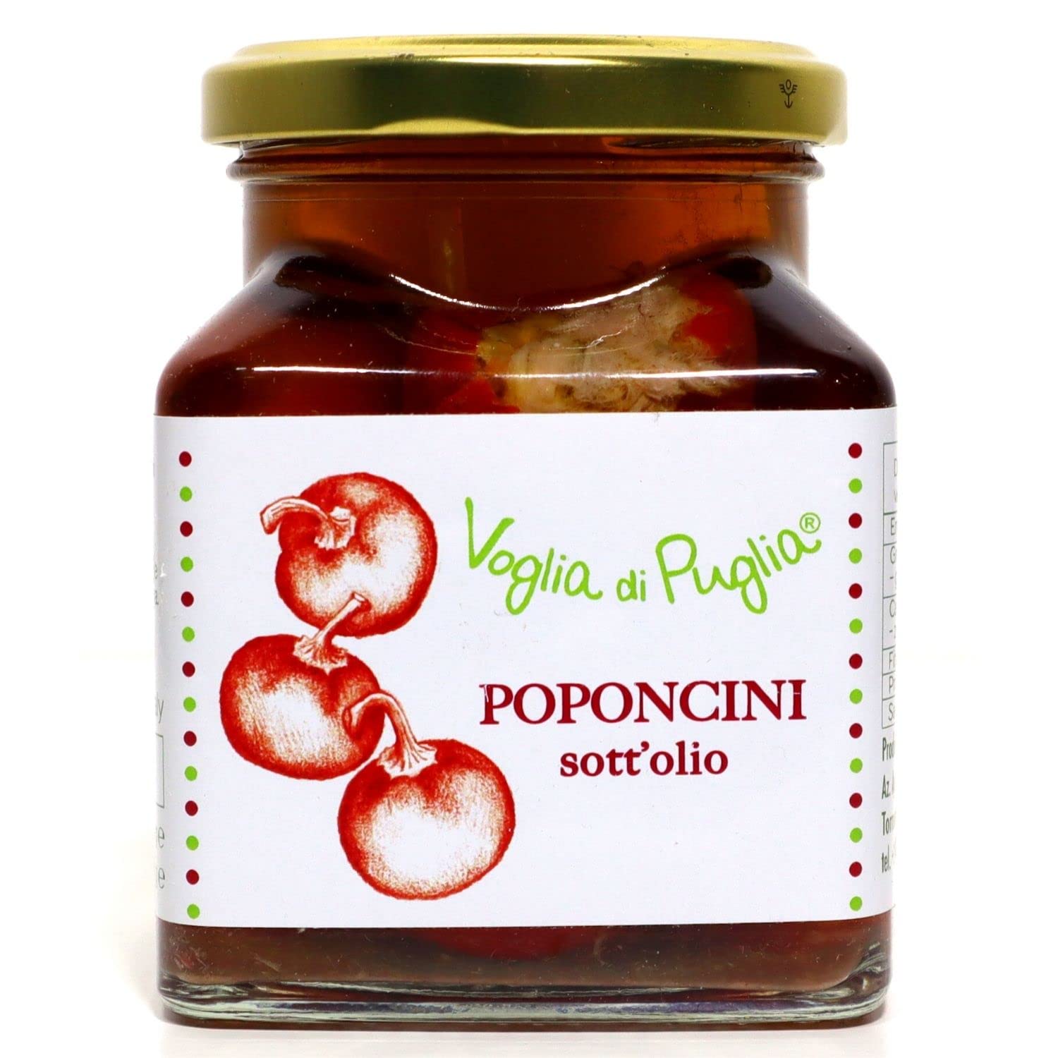 Voglia Di Puglia Peperoncini Ripieni Di Tonno Sottolio 270 gr