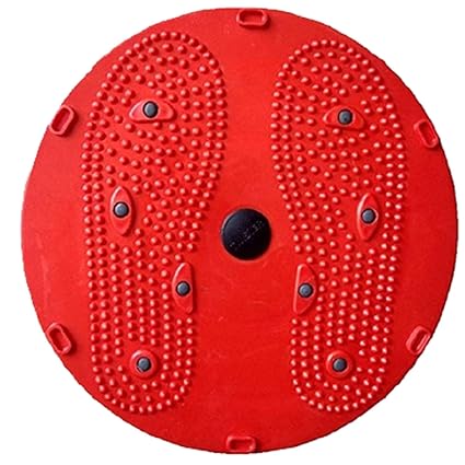 SOLDTRUE Twister Board for Exercise Waist Twisting Disc with 8 Magnets Fitness Twister Abdominal Exerciser, Acupressure Pyramids 5 in 1 Exercise (Multi Color)