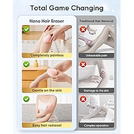 SILVLF Crystal Hair Remover for Women and Men, Reusable Crystal Hair Eraser Magic Painless Exfoliation Hair Removal Device, Epilator Device for Legs Back Arms