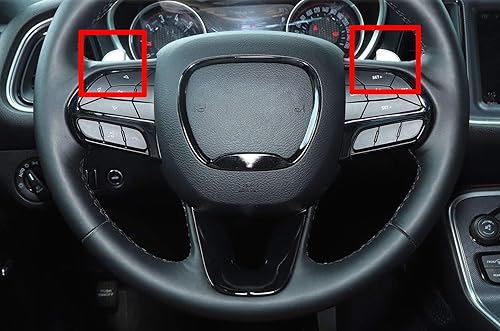 Miniatura 4 de iJDMTOY Extensiones de paleta grandes con acabado en negro brillante compatibles con Dodge Challenger Charger Durango, Grand Cherokee, 300300C