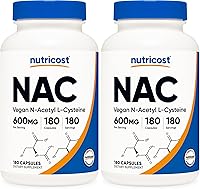 Vista 7 de Nutricost N-acetil L-cisteína (NAC) 600 mg, 240 cápsulas vegetarianas - Vegano, sin OMG, sin gluten