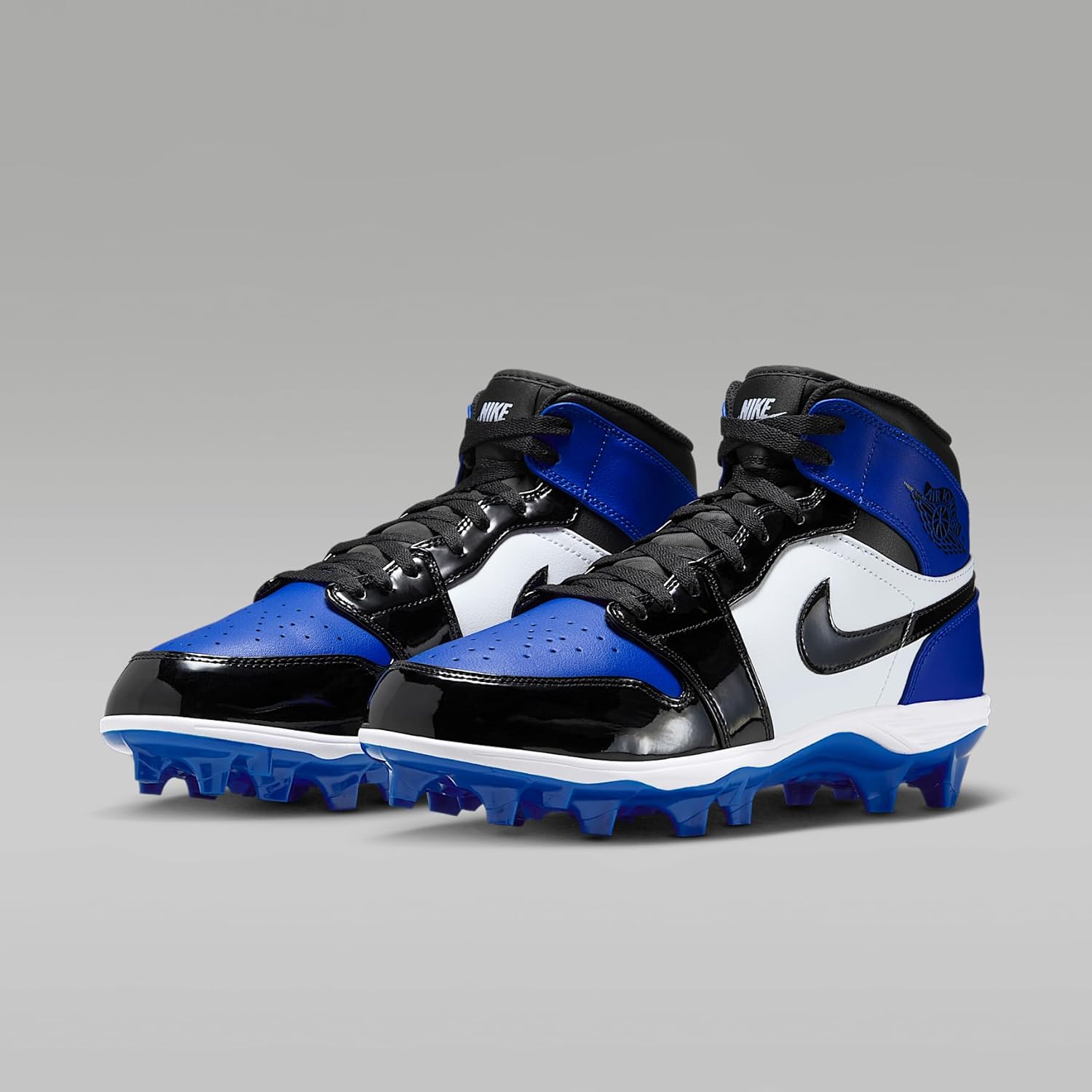 Jordan 1 Mid TD Men's Football Cleat (Game Royal/White/Black) Size 11