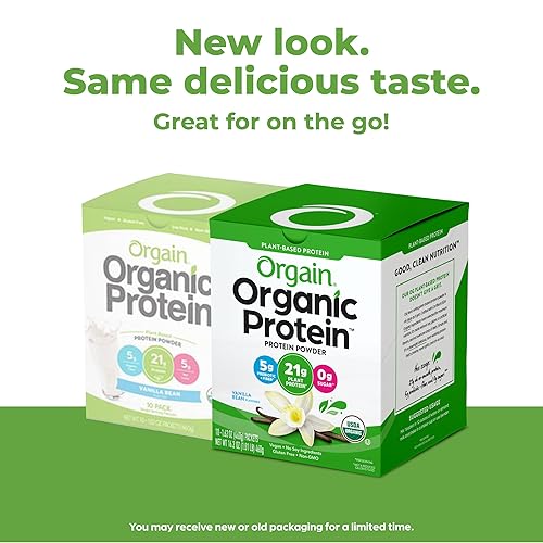 Miniatura 24 de Orgain - Polvo de proteína a base de plantas orgánicas, café helado, 60 mg. de cafeína, vegana, baja en carbohidratos, sin productos lácteos, sin