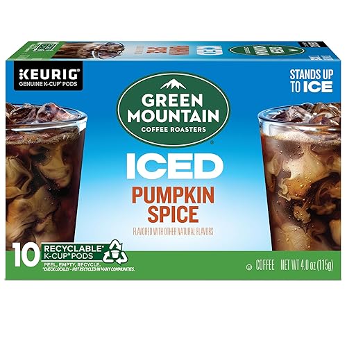 Miniatura 11 de Green Mountain Coffee Brew Over Ice Pumpkin Spice Cápsulas Keurig Single Serve K-Cup 10 unidades