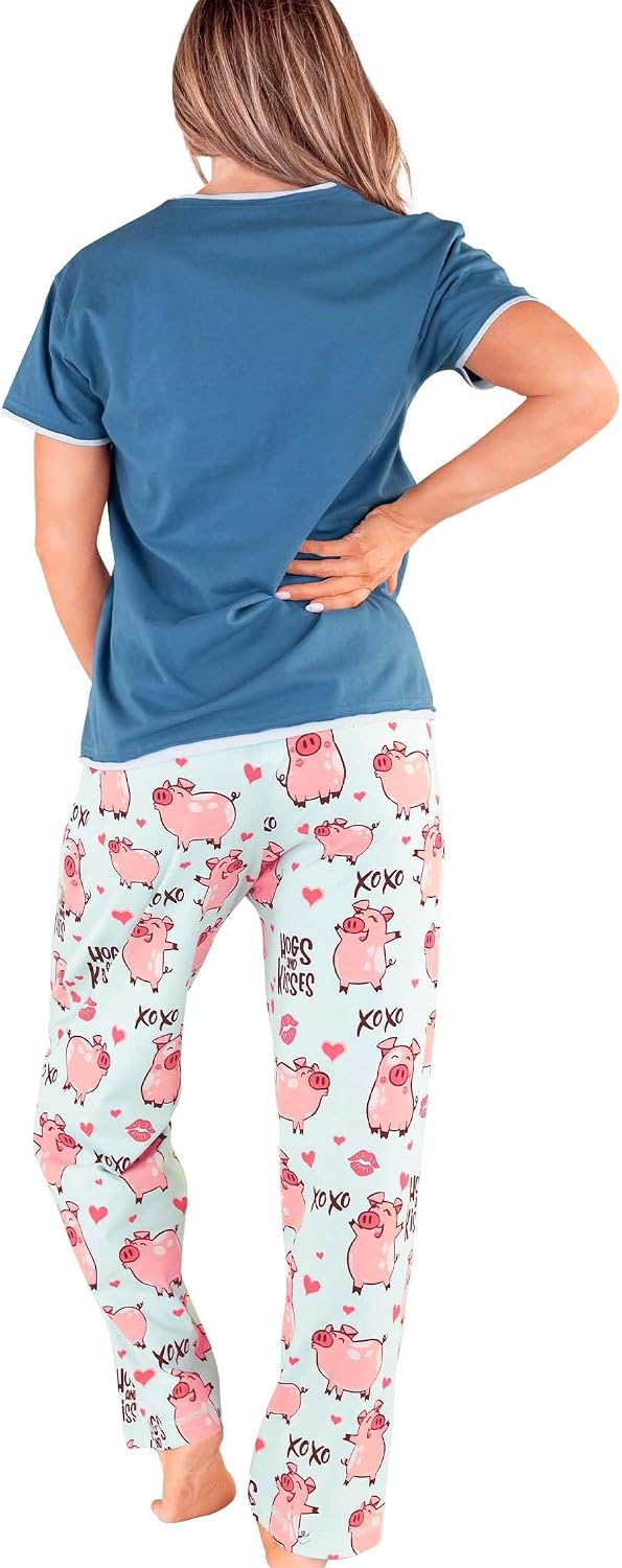 Lazy One Novelty Women’s Pajama Sets, Cotton Pajamas for Women with Pockets image 2