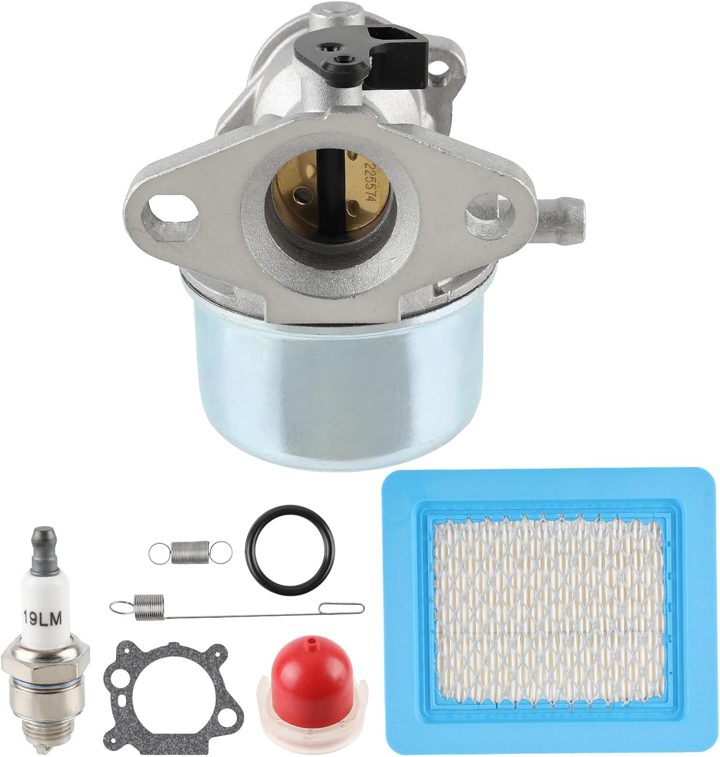 Carburetor Carb Kit 497314 799868 14111 498170 Compatible with Snapper Ninja 6.75hp Engine Compatible with Craftsman 625 498170 6150 Engine Carb 124T02 Compatible with 497586 498254 498255