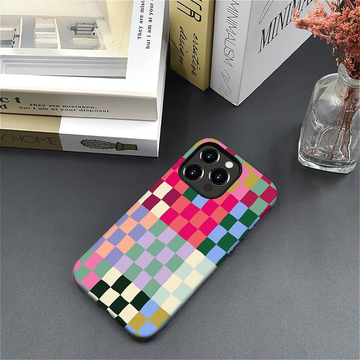 SEized Case Compatible with for iPhone 16 Pro Max,Colorful Checkerboard Phone Case for Girl Women Boy Men,Durable Protection Phone Case for iPhone 16 Pro Max - Image 7