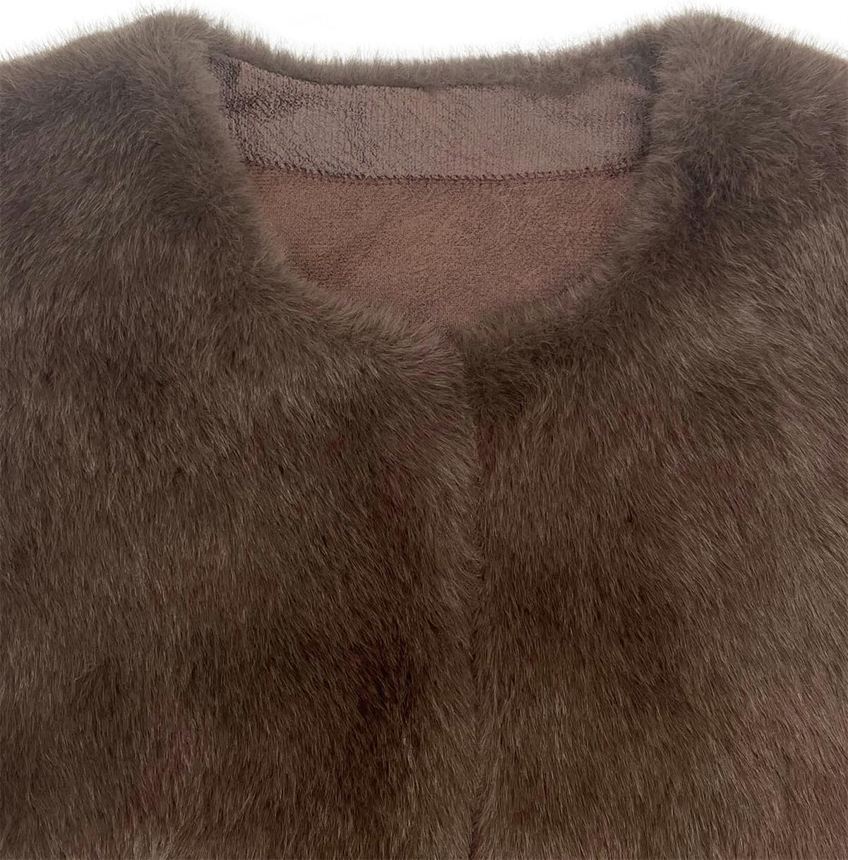 Women Winter Vest Warm Coat Faux Fur Vest Furry Fluffy Classic Furry Sleeveless Outwear Casual Slim Overcoat - Image 4