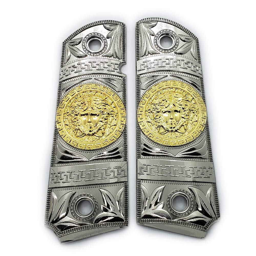 1911タイプ対応 グリップ装飾パーツ 花魁×天狗モチーフ ステンレス彫刻 Ezcad2 1911 Grip Pattern (la Santa Muerte)svg Format Included - Etsy