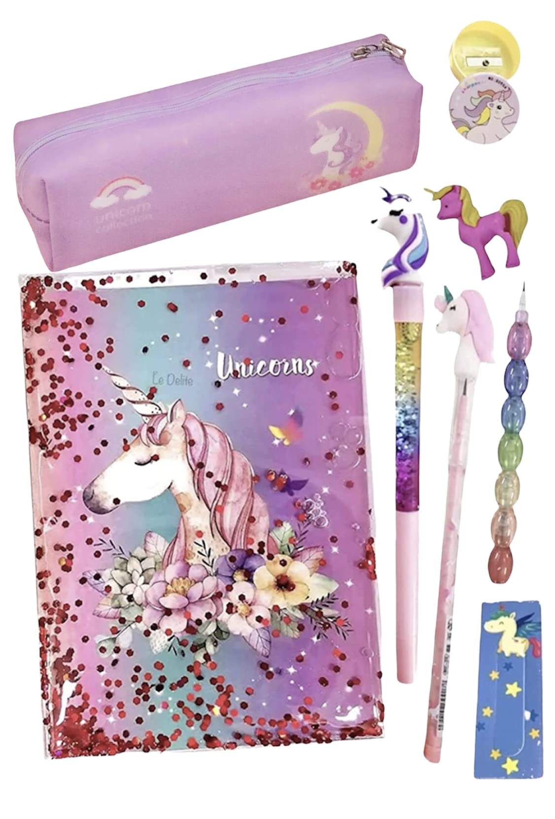 See full amazon price history chart for Le Delite Kids Unicorn Stationary Water Glitter Diary School Stationary Supply Combo Set with Notebook, Glitter Unicorn Pouch Organizer with Holographic Zipper, Lava Pen- Multicolor Le Delite Kids Unicorn Stationary Water Glitter Diary School Stationary Supply Combo Set with Notebook, Glitter Unicorn Pouch Organizer with Holographic Zipper, Lava Pen- Multicolor (B09S126L6J) Amazon Price History, Amazon Price Tracker
