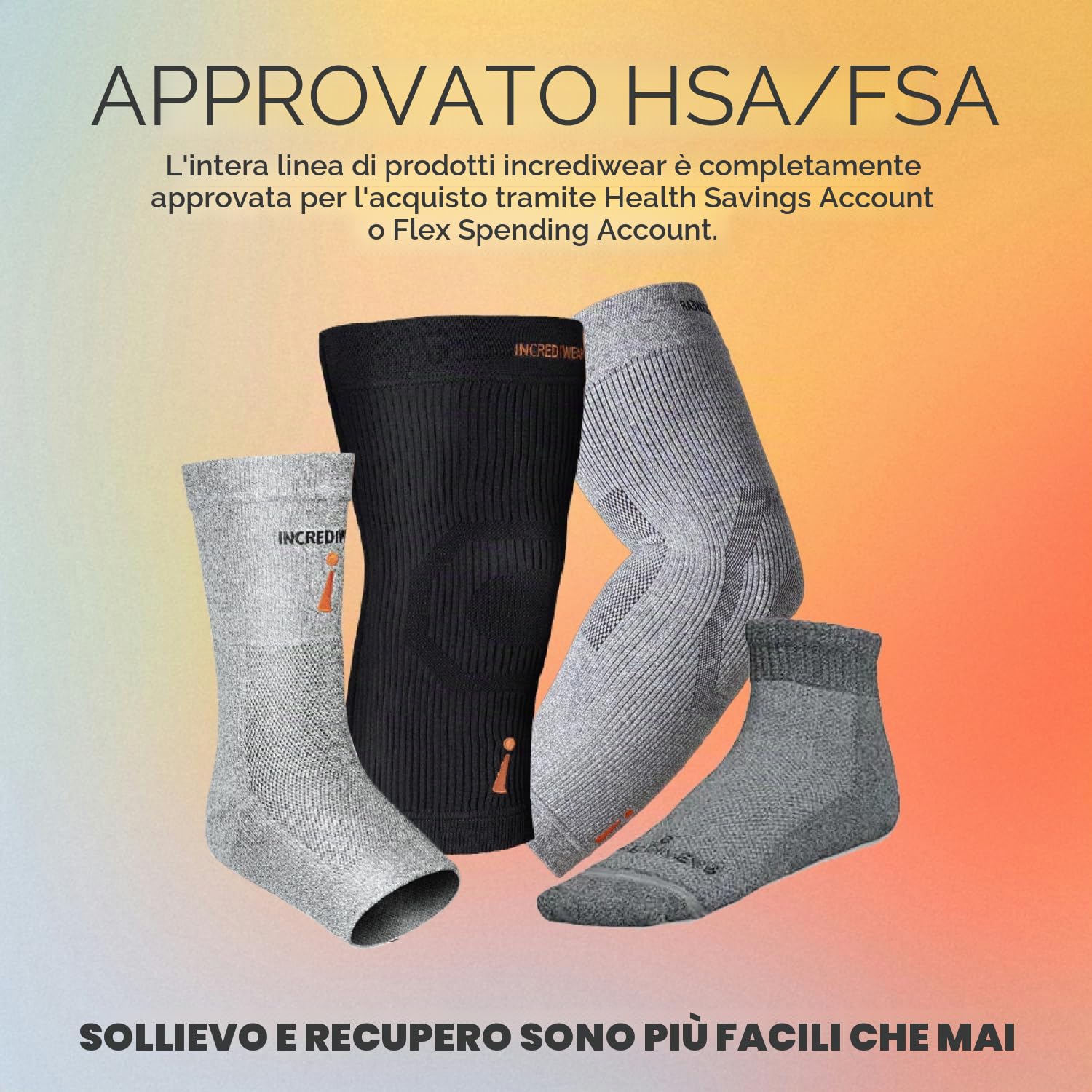 Incrediwear Cavigliera Antinfiammatoria non compressiva (XL, Grigio)