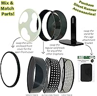 Vista 5 de Silent Runner - Rueda de ejercicio regular de 12 pulgadas, silenciosa, rápida y duradera, deslizadores de azúcar, hámsters, ratas hembras, ratones