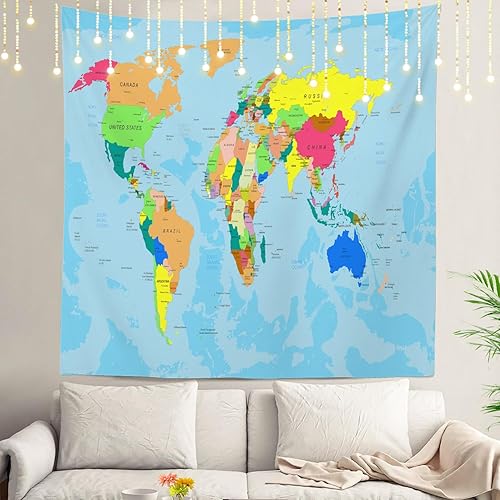 Miniatura 77 de Shrahala Tapiz de pared de acuarela desgastado, elegante pintura para colgar en la pared, tapiz grande decorativo de fibra de poliéster, dobladillo