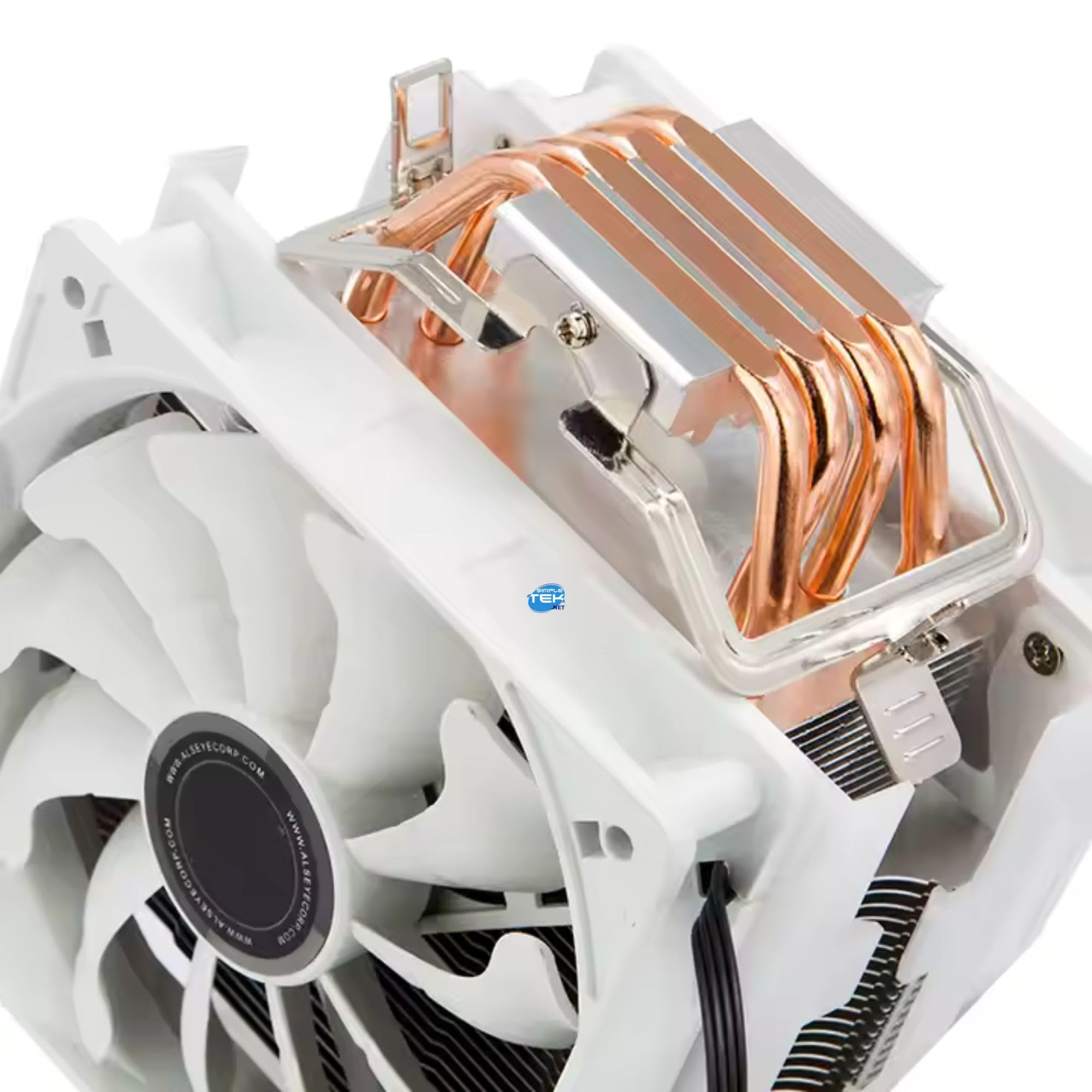 SIMPLETEK - Disipador de aire CPU S120D-W blanco | LGA 1700 1200 775 1151 1150 1155 1156 | AM5 AM4 AM3 | TPD hasta 180 W