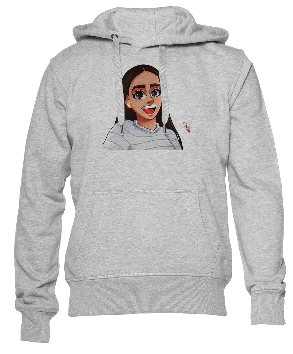 Chocoh Felpa Unisex Grigia con Collo Giro Unisex Grey Hoodie Crewneck
