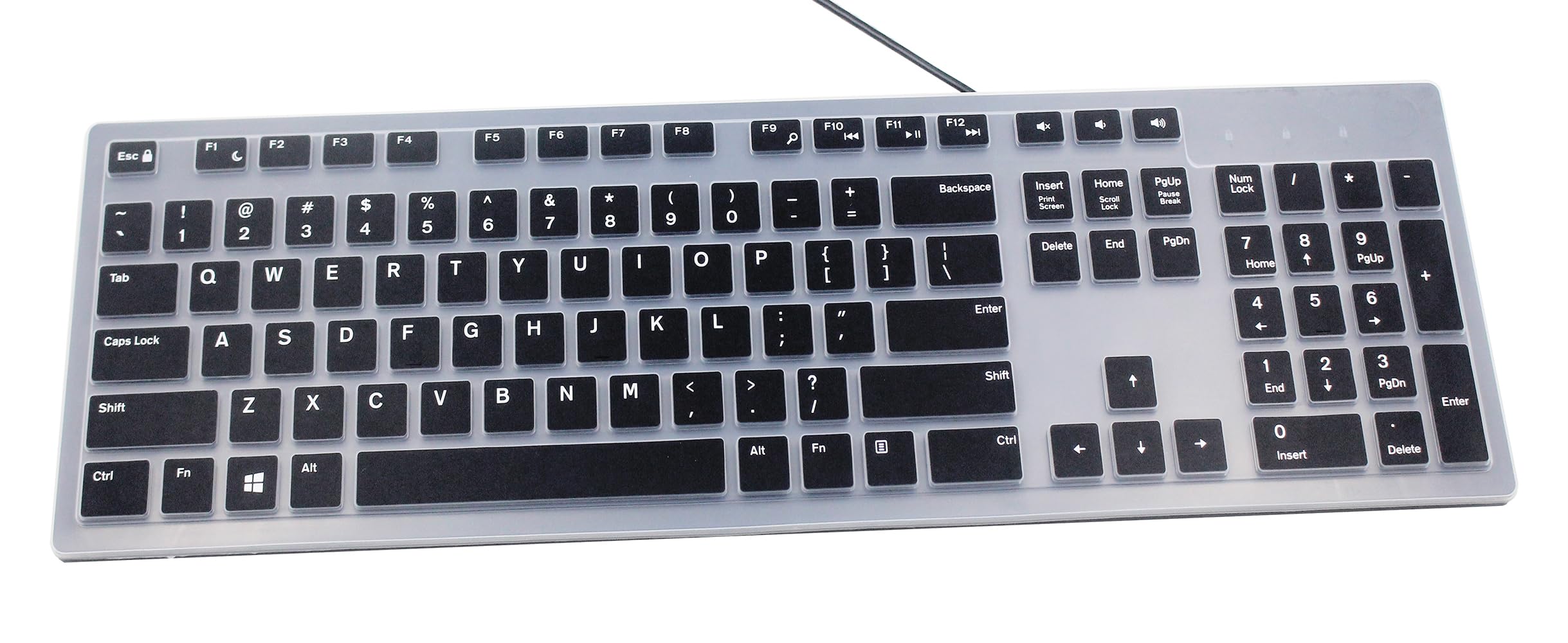 UHamn Keyboard Skin Compatible for Dell KB216 KB216t KB216d KB216p KM636 Keyboard, Dell Optiplex 5250 3050 5460 7450, Dell Inspiron 24" 27" 5400 5490