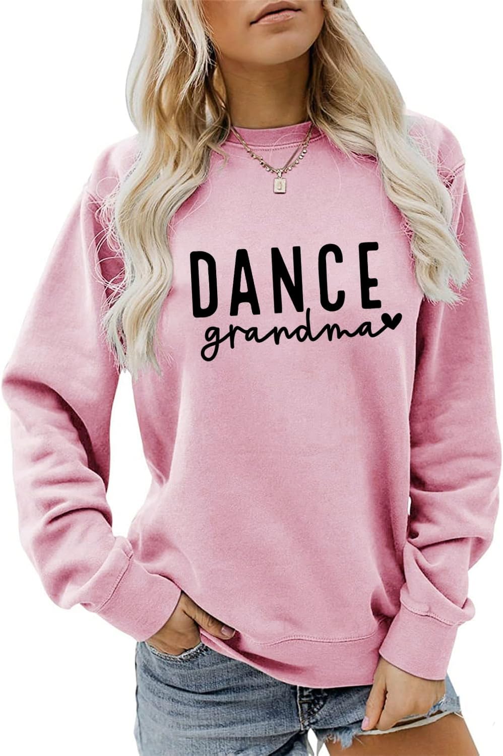 Funny Dancer Grandma Sweatshirt: Casual Long Sleeve Crewneck Pullover for Women | Perfect Fall Gift for Grandmothers