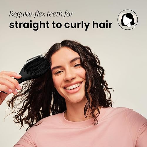 Miniatura 3 de Tangle Teezer  El mejor cepillo desenredante para cabello húmedo y seco, para todo tipo de cabello, elimina nudos y reduce la rotura  regaliz negro