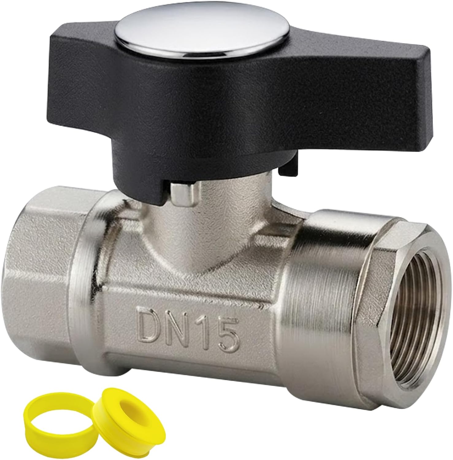 Ball Valve Pressure Washer, DN15 1/2" Ball Valve,Pressure Washer Ball Valve | 1/2" Ball Valve for Pressure Washer Hose, Heavy Duty 5000 PSI, for Car Wash, Home Cleaning, Garden, Driveway, Patio & Deck