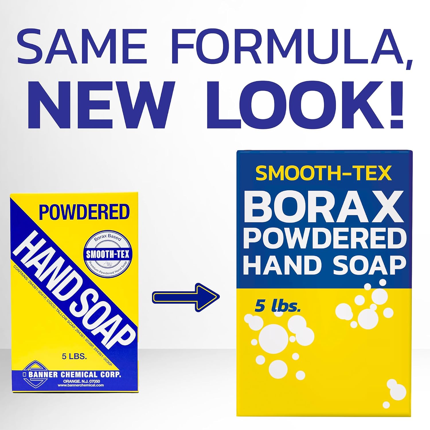 Smooth-Tex Borax Powdered Hand Soap - Heavy Duty Industrial Hand Wash - Removes Grease, Grime and Oil from Hands for Mechanics & Industrial Workers, Compare to Boraxo - 5 lbs (1 Pack)