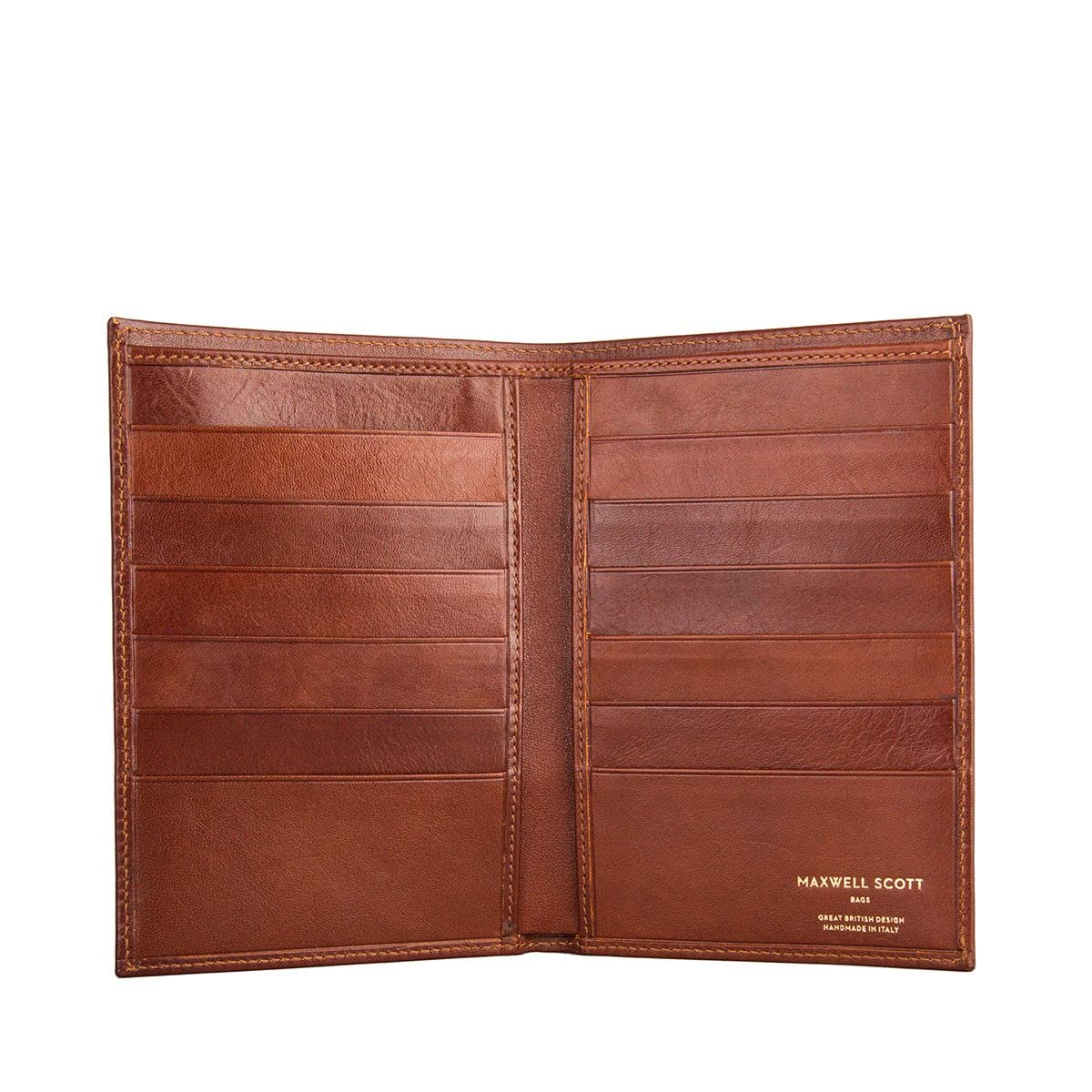 Maxwell Scott Men's Leather Jacket Wallet – Handmade In Italy, Mock Croc Design, 12 Card Slots - View #3