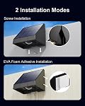 8 Pack de lumières solaires décoratives à l'eau de l'extérieur avec blanc chaud LED Spot Lens, pour Mur extérieur, Deck, Patio, Yard, Rail, Garage, Piscine, Conçu pour une sécurité améliorée, Installation facile