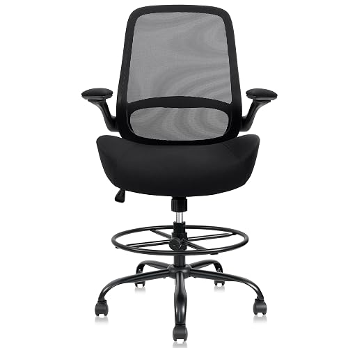 HYLONE 400lbs Big and Tall Heavy Duty Drafting Chair 5"
