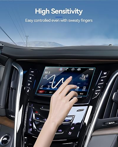 Vista 5 de Protector de Pantalla de Coche para 2015 2016 2017 2018 2019 Cadillac CTS Accesorios Navegación Pantalla Táctil Protector de Película de Vidrio