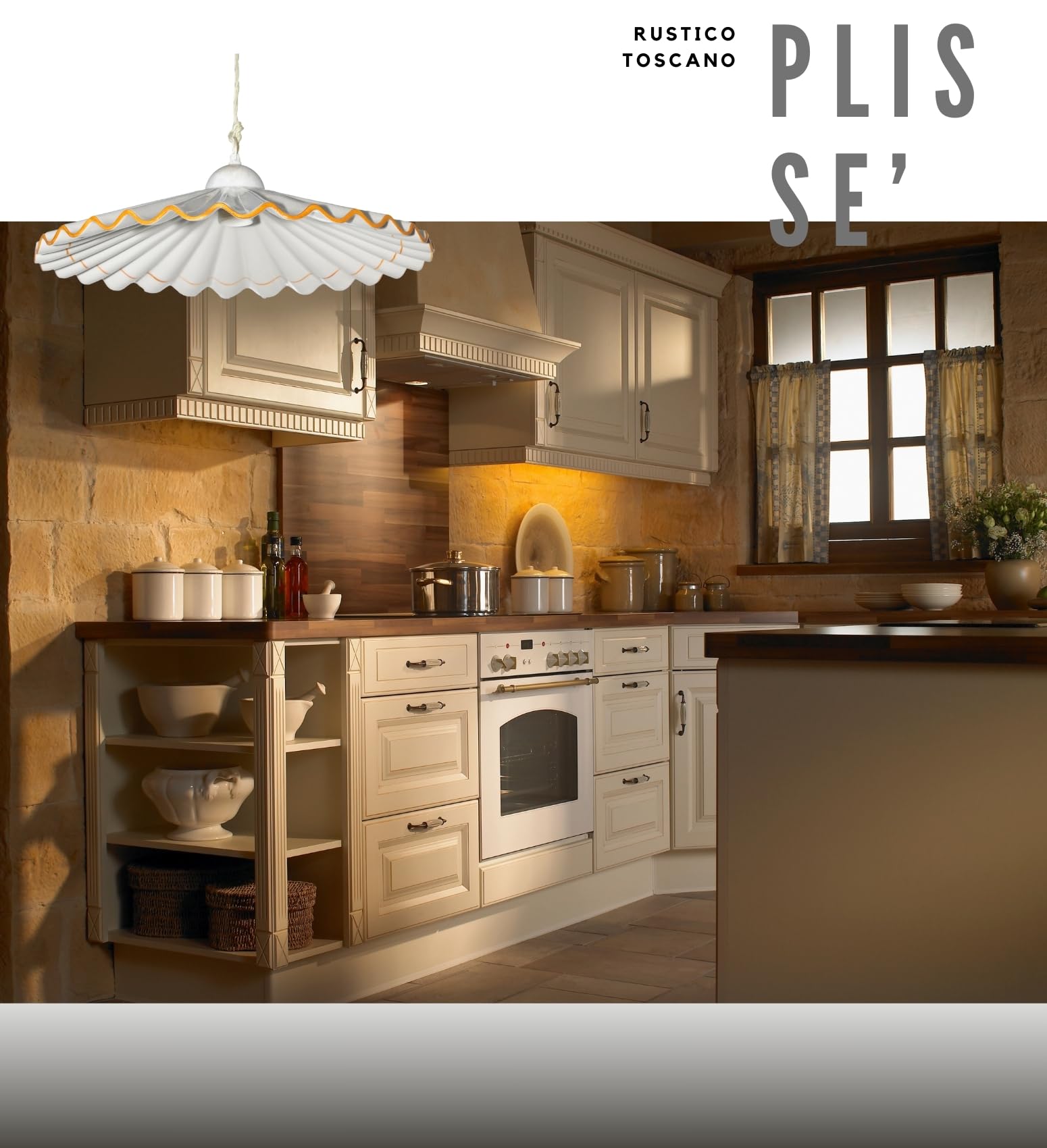 VANNI LAMPADARI - Lampadario a Sospensione Plissè- Lampadario Soggiorno in Ceramica- Lampadario Camera da Letto Decorato a Mano- Lampadario Rustico Taverna, Cucina- Made in Italy- 40 cm, Ocra