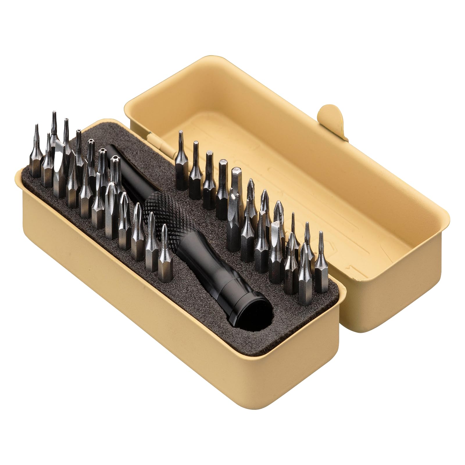 KESI Tool Torx Bit Set 35-Piece, 2 In-1 Bits Ratchet, Flex Locking Head Design with 34-piece Precision S2 Bits Magnetic Bit Holder and Compact Paint