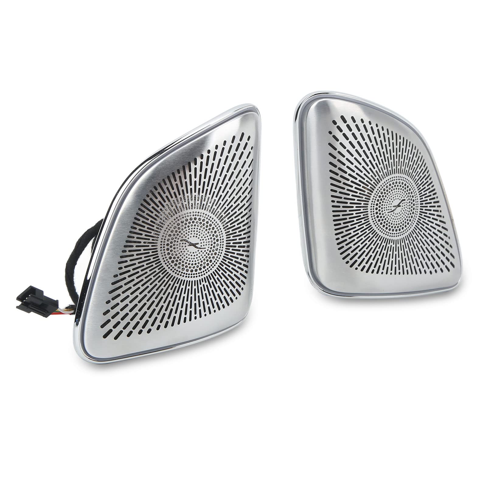 Dilwe Osłona Głośnika Wysokotonowego Stop Aluminium A Osłona Głośnika Wysokotonowego 64 Kolorowe Diody LED Oświetlenie Otoczenia Zamiennik Typu Plug and Play dla GLE W167 GLS X167 2020 i Nowsze