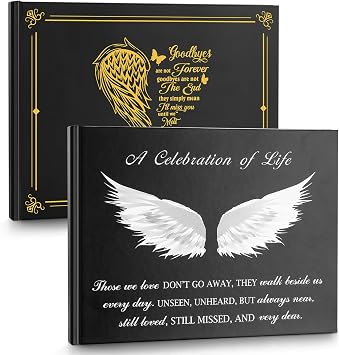Funeral Guest Book Memorial Guest Book for Funeral 80 Pages Funeral Sign-in Book