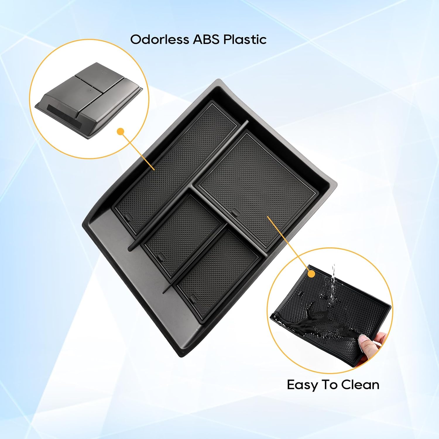 LFOTPP 2024 2025 Atlas Center Console Organizer Lower 2024 2025 Atlas[SE/SE with Technology/SEL/SEL Premium] Tray Atlas 2024 Accessories Console Organizer Armrest Tray Storage Box