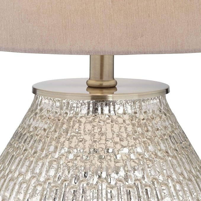 Lámparas de Mesa Noche 360 Lighting Zax Juego de 2 49.5cm Plateado miniatura 5