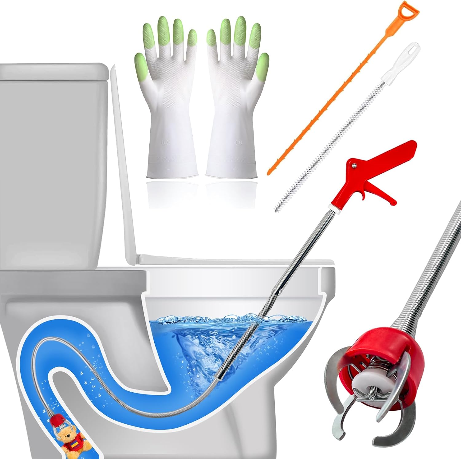 Toilet Augers (50inch Toilet Snake)