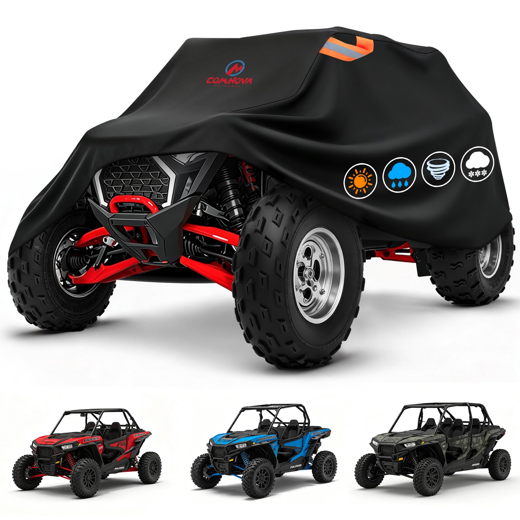 Comnova UTV Cover 2-3 Seater - Side by Side Cover - 140 x 60 x 70 Inch