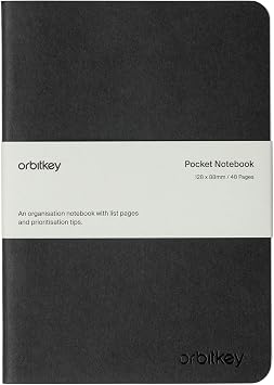 orbitkey B7 Pocket Notebook 3-Pack - Lined Recycled Paper Refills