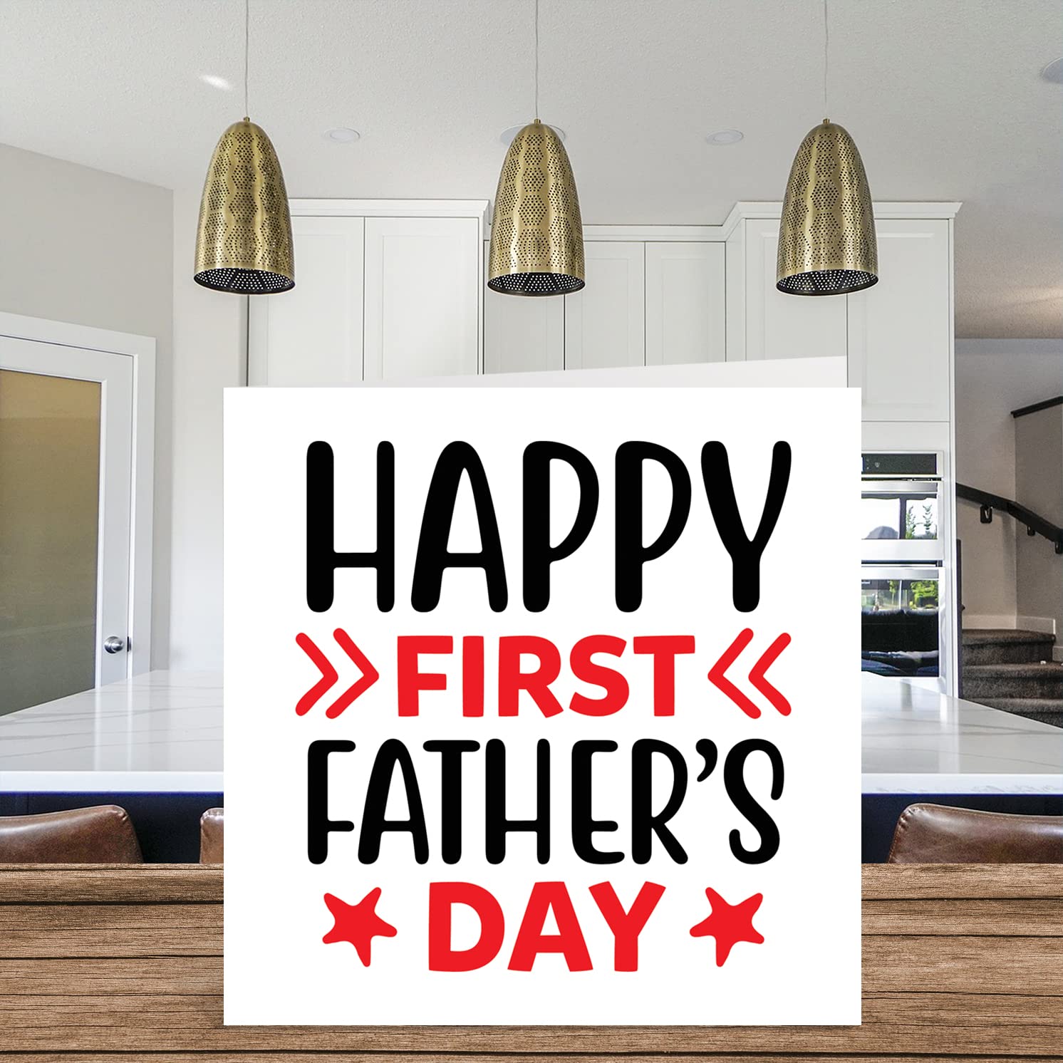 Happy 1st FIRST Fathers Day As My Daddy, Poem From Baby A5 Greeting