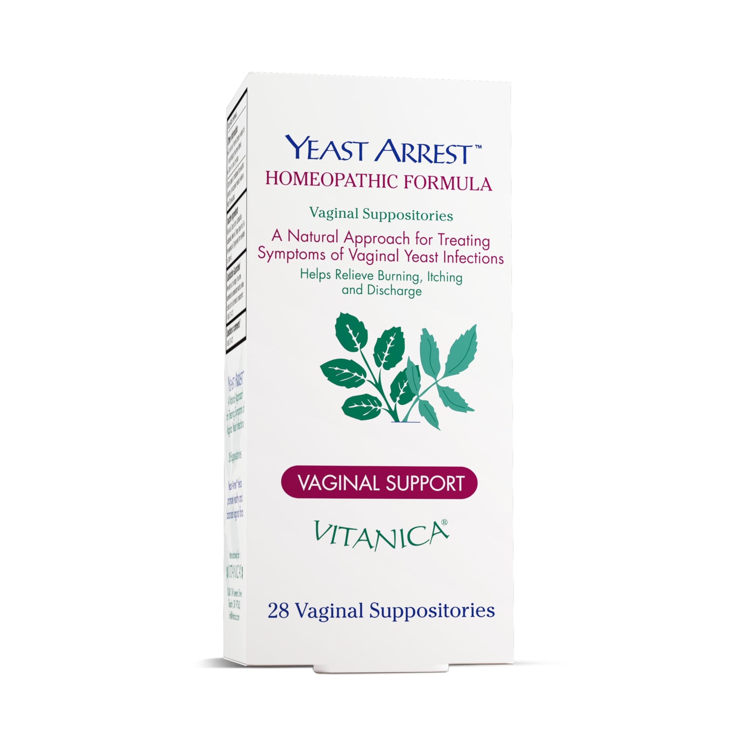 Vitanica Yeast Arrest Suppositories
