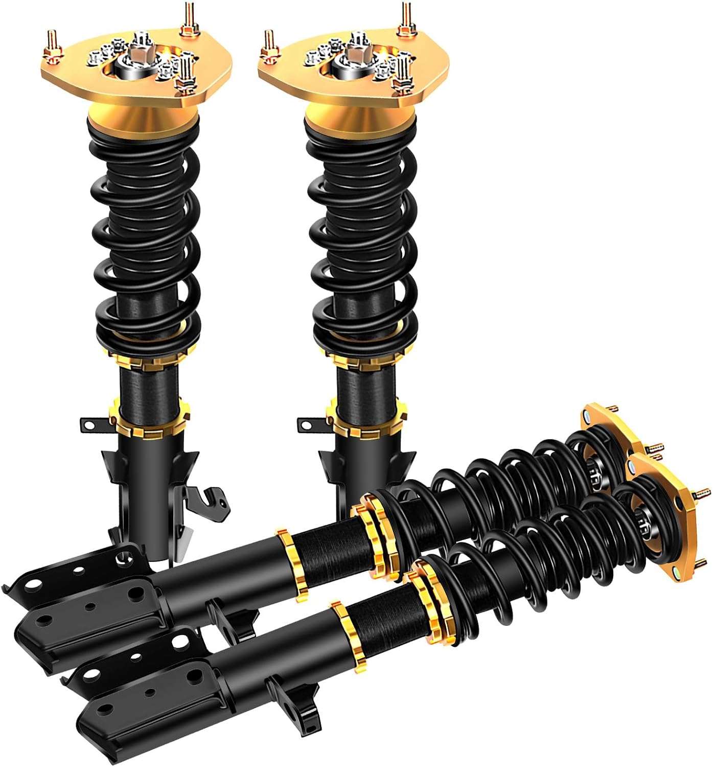 ASAPE Coilover Struts Shock Struts Kits Assembly - Compatible 1988-1997 for Toyota Corolla 1.6L 1993-1999 for Toyota Corolla 1.8L coilover adjustable height suspension