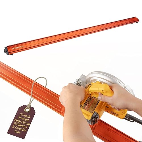 O'SKOOL 50-Inch Straight Edge Clamp Guide for Circular Saw, Router,